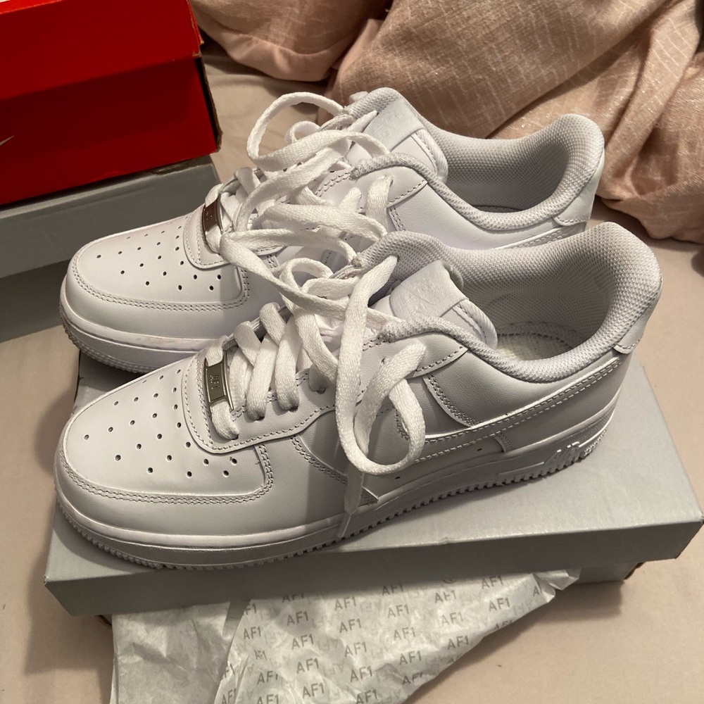 White Nike Air Force 1 Sneakers